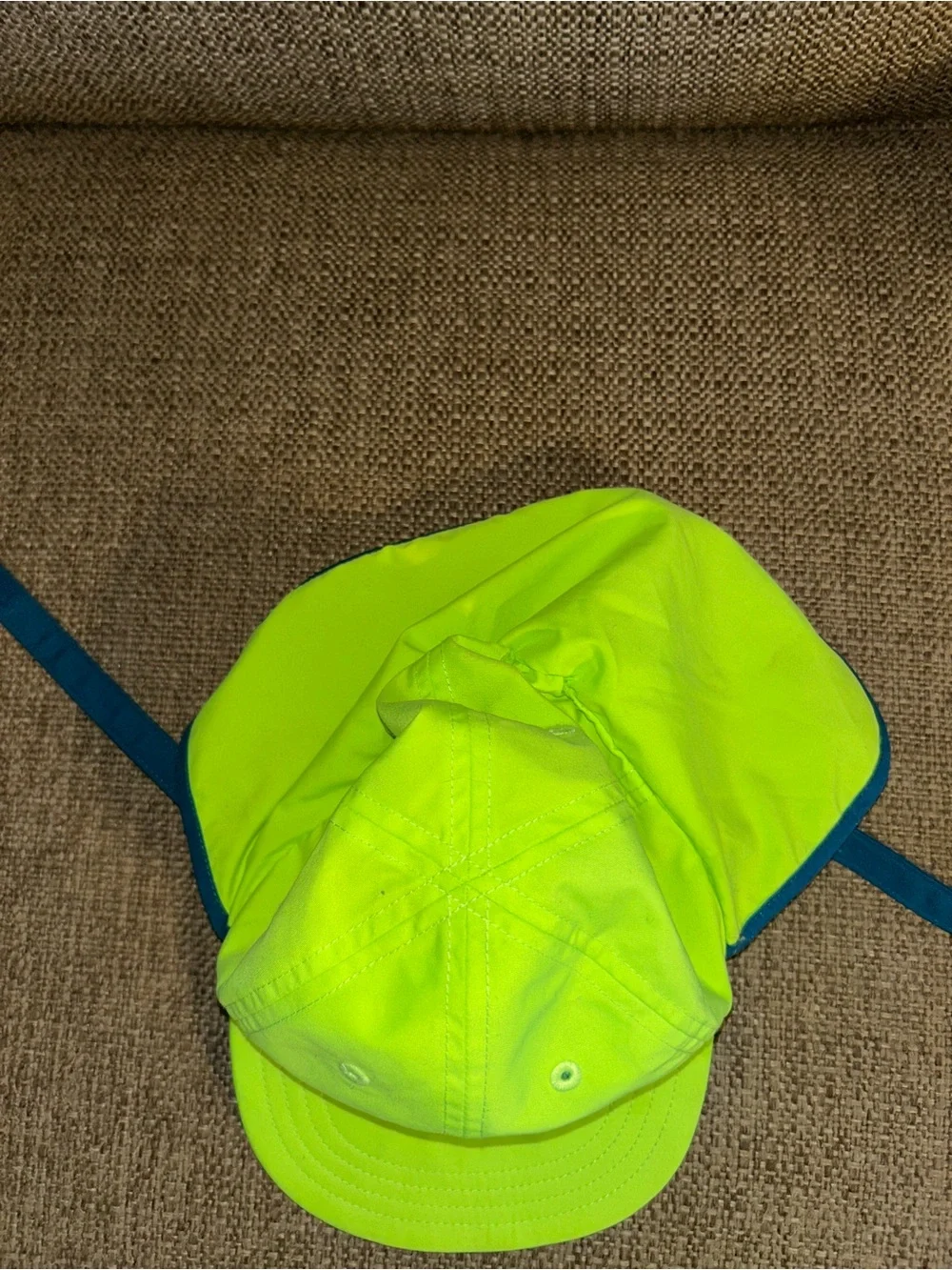 The North Face Kids Neon Green Hat for ages 6-24 months